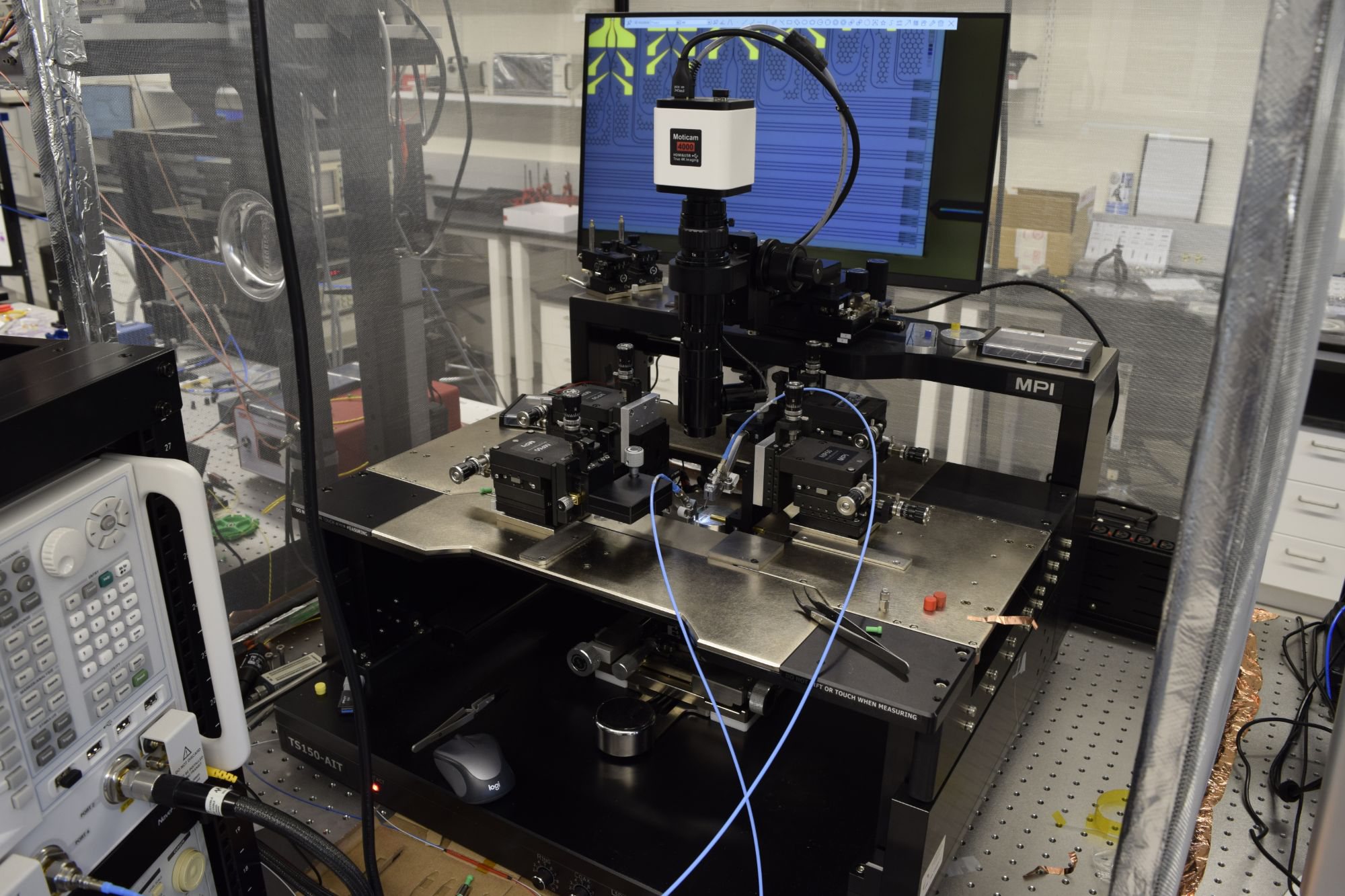 Probe station in the Microwave & Photonics Lab